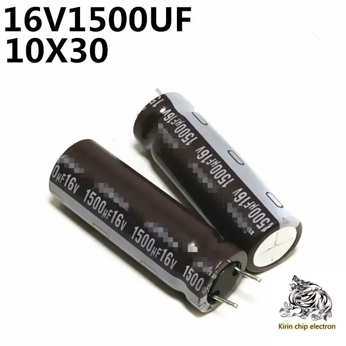 

20PCS/LOT capacitance 16 V 1500UF high frequency low resistance electrolytic capacitance 16 V 1500UF 13X20PCS/LOT 10X30