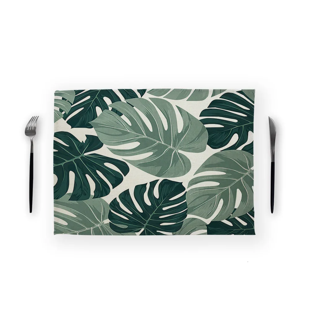 Растение Monstera Serviette De Table Fabric салфетка чайное полотенце 43*32 см льняные салфетки для свадьбы бумажная салфетка украшение дома