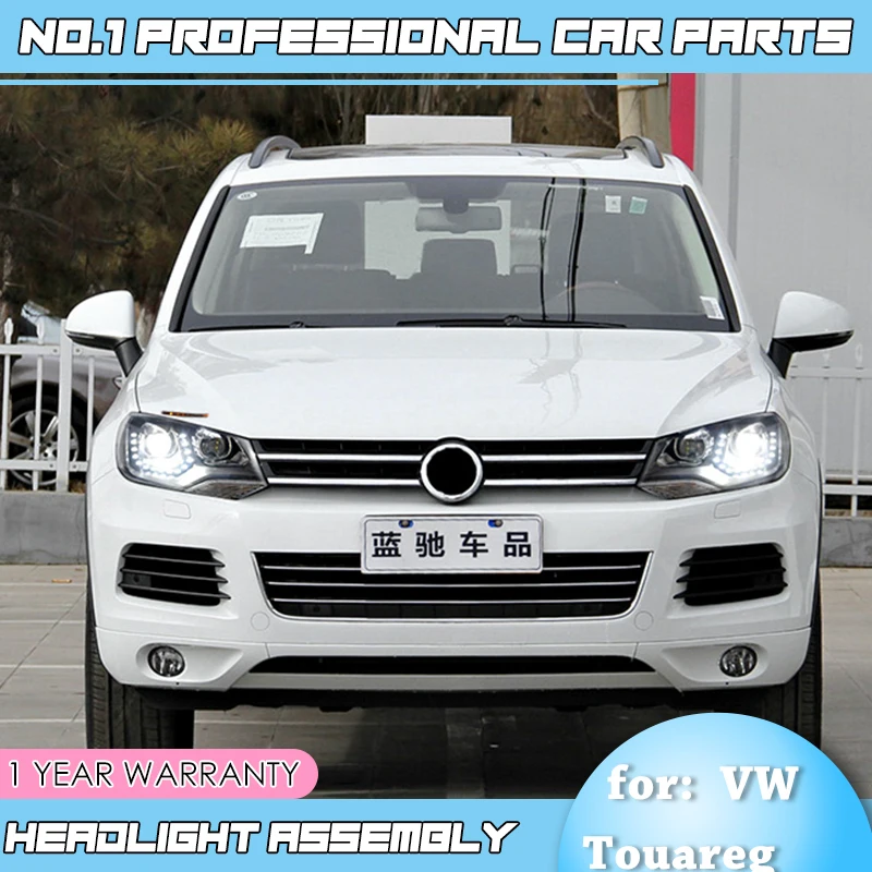 Автомобильные аксессуары налобный фонарь для VW Touareg 2011-2015 фары светодиодный DRL