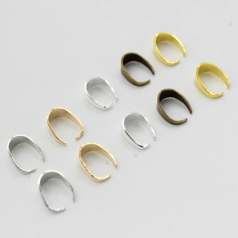 Зажимы для подвесок 100 шт./лот зажимы изготовления кулонов сделай сам | Украшения