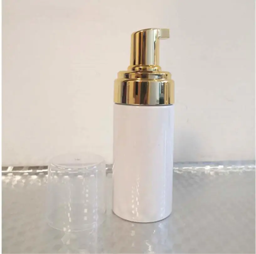 

1pcs 100ml 4 oz Foamer Pumps Bottle Refillable Empty lashes Cleanser Foam Soap Foaming Dispenser With Golden Pump