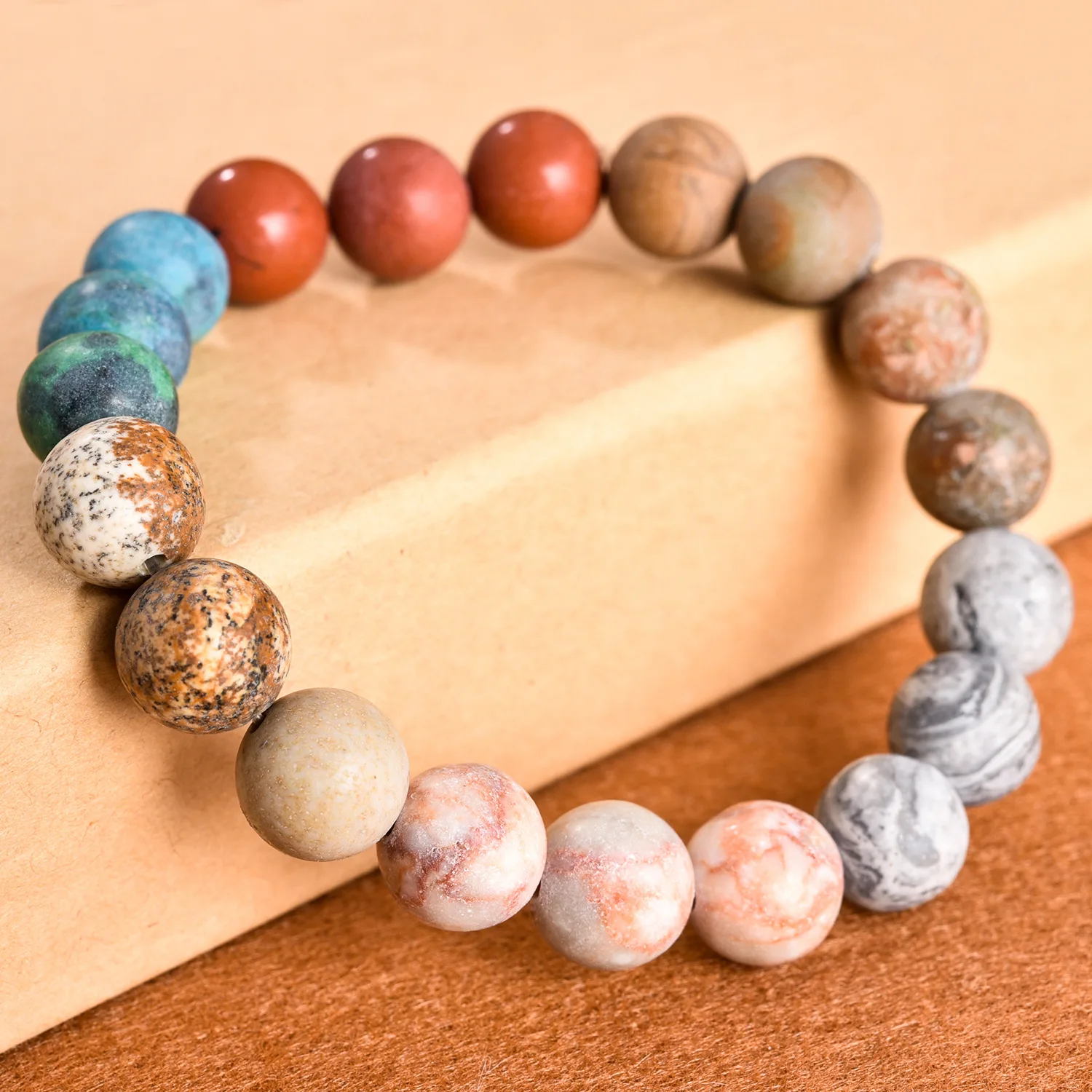 

10pcs Chakra Beaded Charm Bracelet 10mm Natural Stone AgatesHealing Beads Bracelet Women Yoga Jewelry Gifts