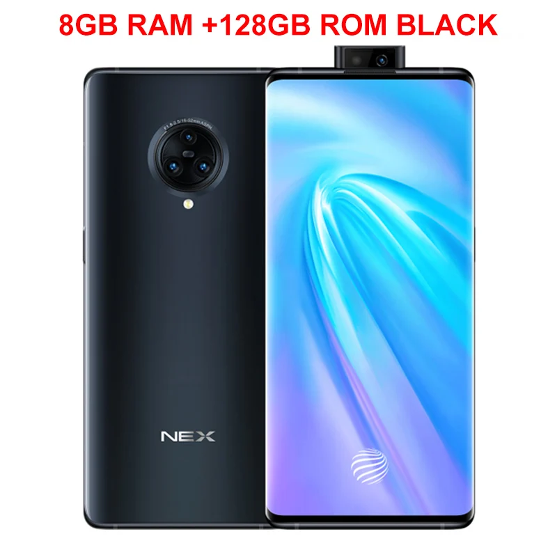 Black 8GB 128GB Vivo Nex 3 4G мобильный телефон 6,89 дюймов экран 8 ГБ+ 128 ГБ Snapdragon 855 плюс Восьмиядерный Android 9,0 камера 64.0мп смартфон - Цвет: Black 8GB 128GB