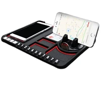 Car Anti-Slip Mat Silicone Dashboard Sticky Phone Holder Mat Auto Sticky Gel Pad Stand for Phone Parking Contact Number