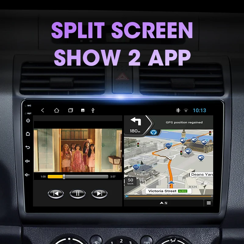 Автомагнитола JMCQ 2 din Android 10 для Suzuki Swift 2003-2010 стерео мультимедийный видеоплеер