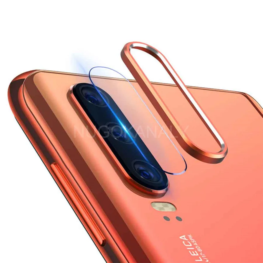 Для huawei P30 P20 mate 20 20X Pro Honor 20i Nova 5 4 защитная пленка для задней камеры закаленное стекло+ металлическое защитное кольцо