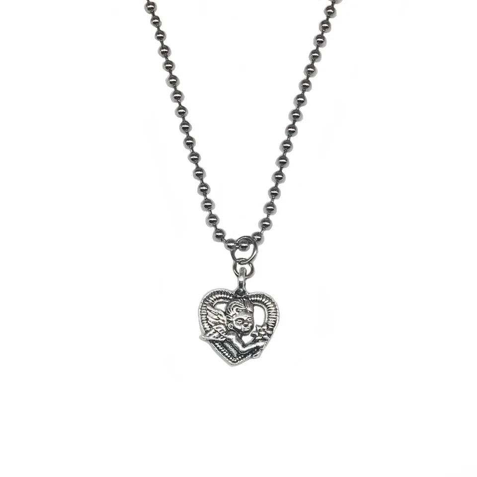 Ожерелье с кулоном в виде сердца из нержавеющей стали | Украшения и аксессуары