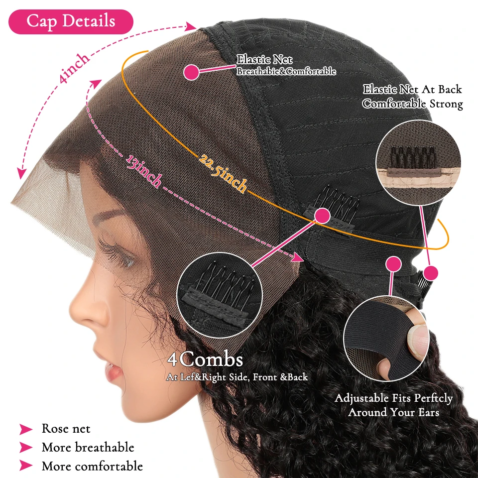 Парик из человеческих волос с глубокой волной 13x4 перуанские волосы парики 8 30