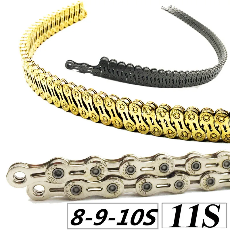 Цепь для горного велосипеда фиксированная шестерня 8 скоростей 9 10 складная