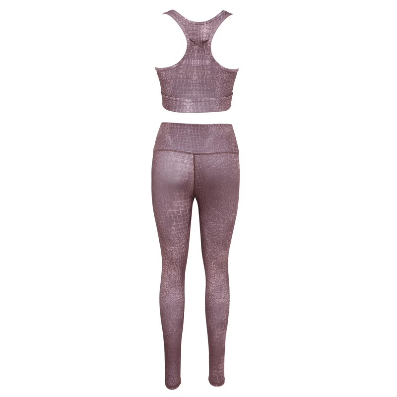 Комплект для йоги спортивная одежда с карманами спортивные Леггинсы топ пуш-ап