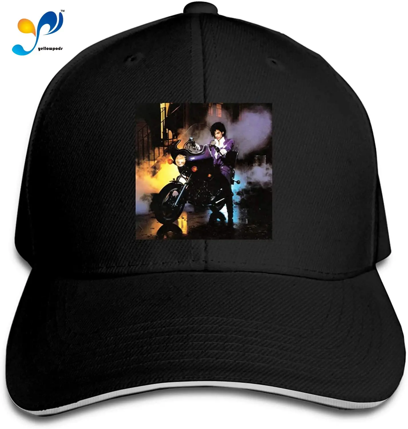 

Prince 1999 Smoke Hip Hop Baseball Cap Golf Trucker Baseball Cap Adjustable Peak Sandwich Hat