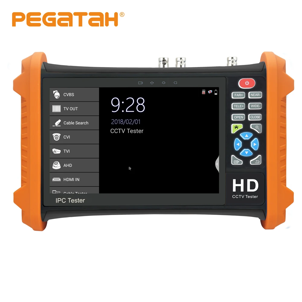 7 дюймов 8MP TVI CVI 5MP AHD 2MP SDI CCTV тестер аналоговых камер Поддержка HDMI/аудио вход/выход