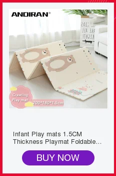 Утолщенный игровой коврик 1,5 см 200*180 см складной детский игровой коврик с рисунком детский коврик для ползания головоломка Нескользящая игровая площадка