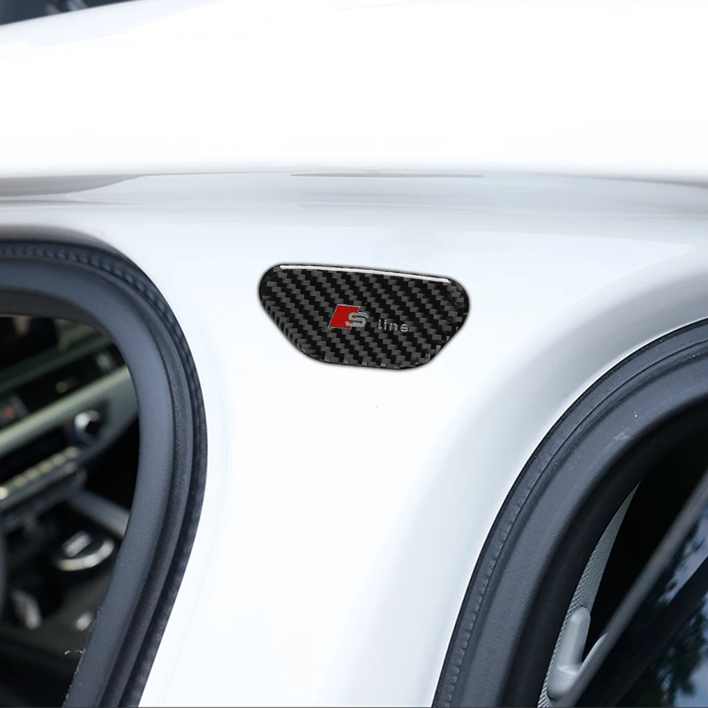 

Carbon Fiber B-pillar Decoration Cover Trim Sticker Decal Car Interior Accessories for Audi Q7 SQ7 4M 2016 2017 2018 2019