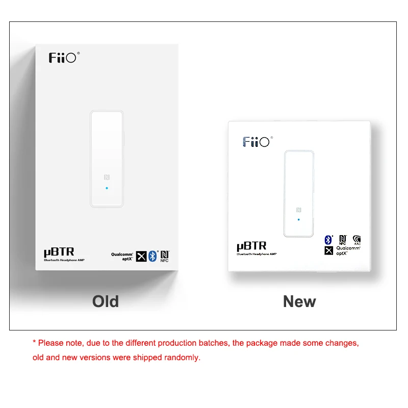 

FIIO uBTR Bluertooth Receiver headphone AMP with Independent Local Volume Control Built-in Microphone Support aptX NFC