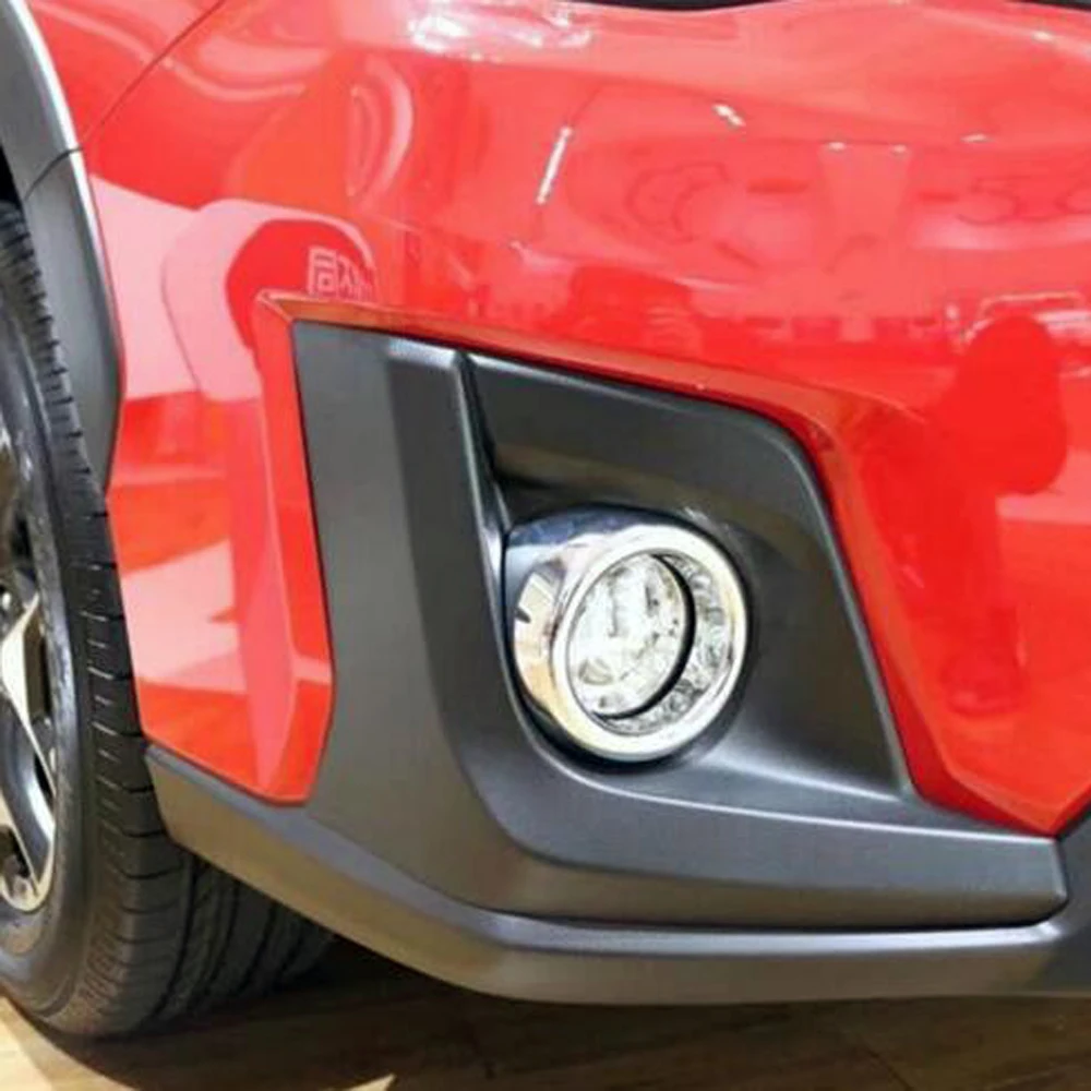 

Накладки на передние противотуманные фары для Subaru XV Crosstrek 2017 2018 2019 2020 ABS, хромированные защитные аксессуары для автомобильных противотуманн...
