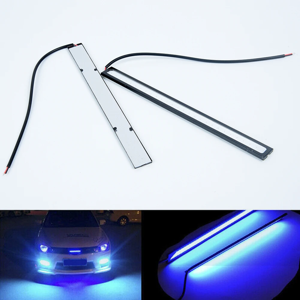 

Driving Car COB LED Lights DRL Daytime running Brake Chassis decorative