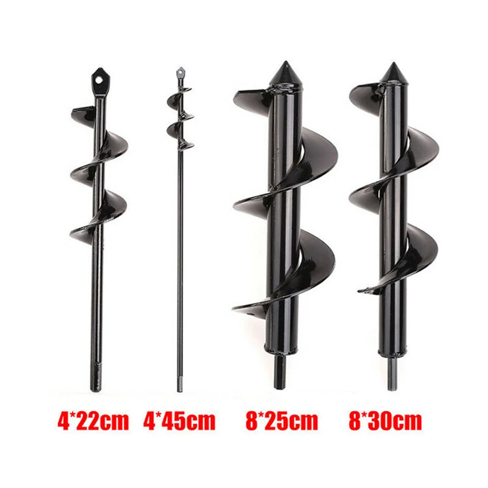 

4pcs Auger Spiral Drill Bit Tools Plante Drill Auger Yard Gardening Bedding Planting Hole Digger Tools Replacement Garden Tool