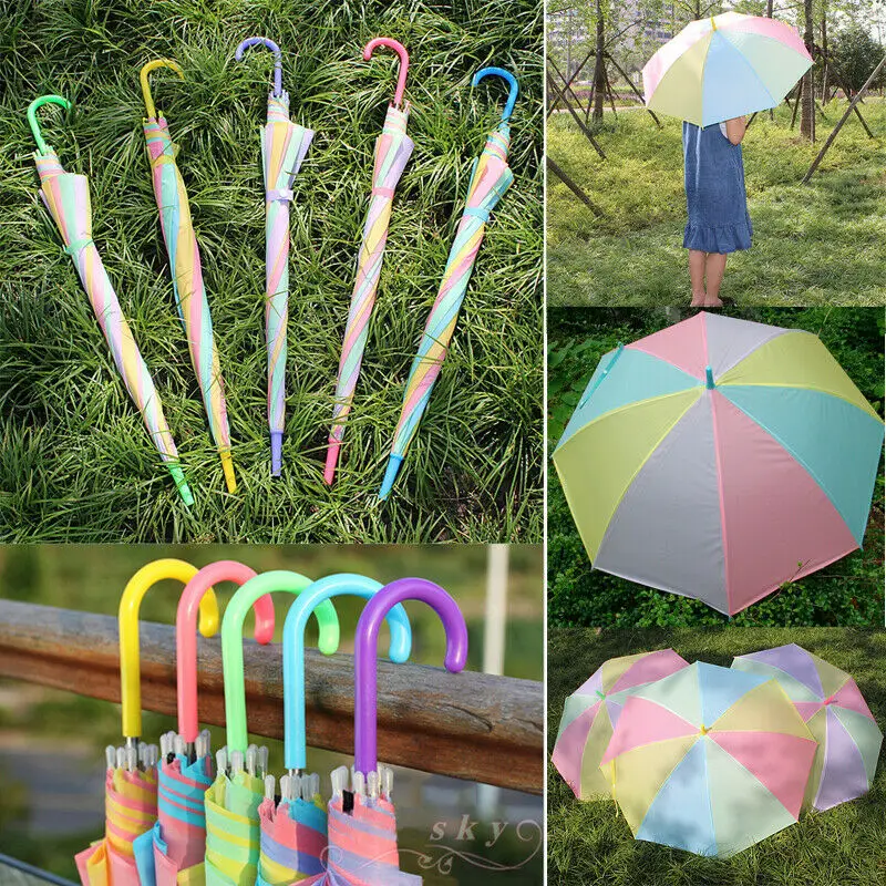 Зонтик Красочная радуга + прозрачная защита от дождя и солнца зонты для Свадебная