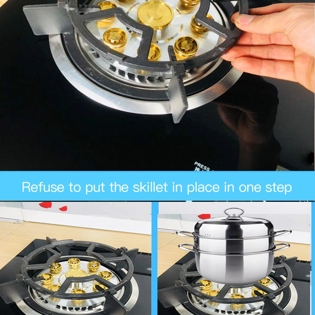 

Kitchen Stove Top Reducer Ring Cooker Coffee Pot Water Kettle Anti-slip Stovetop Stand Holder