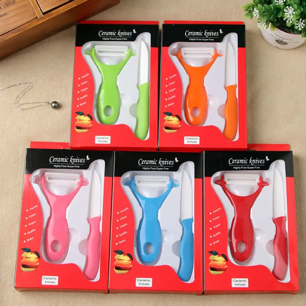 Керамический нож из двух частей циркониевая Овощечистка кухонный для очистки