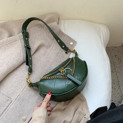 Модные женские Mujer Bols Девушка заклепки в стиле панк кожа клапаном сумка сумочка дамы плеча сумки через плечо BGB-28 - Цвет: green