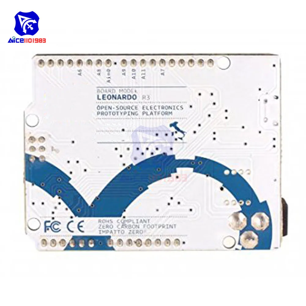 Макетная плата diymore Leonardo R3 Micro Atmega32u4 Pro с кабелем Micro USB для Arduino 3,3 V 5V IO порт