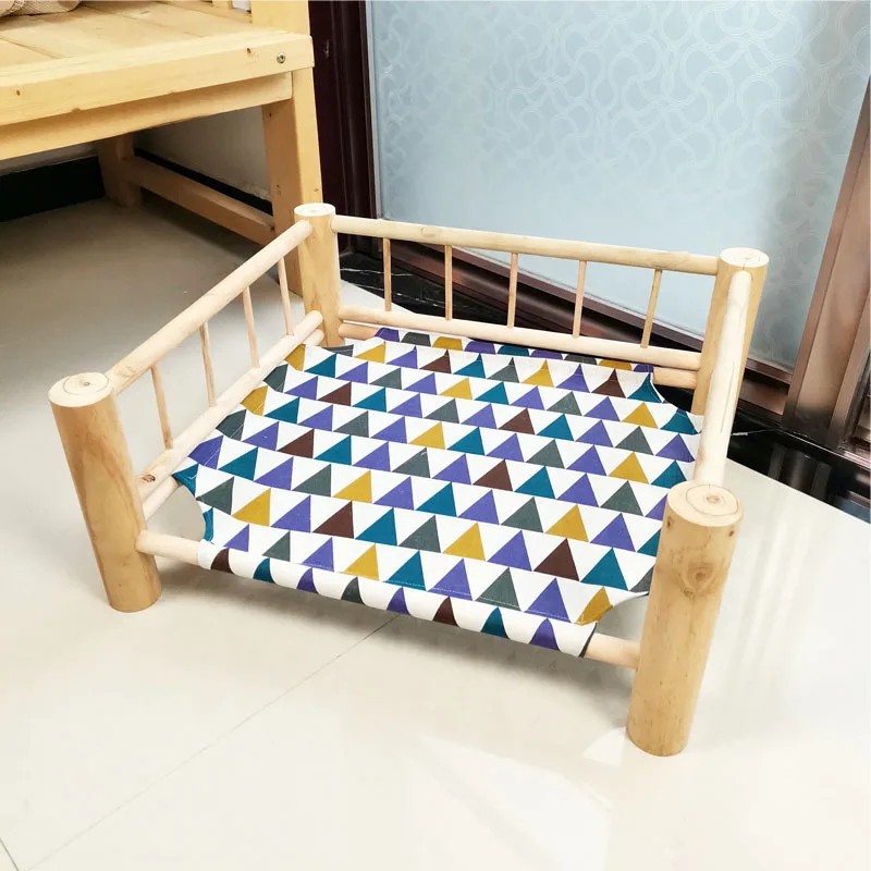 2020 новая кровать из цельного дерева для лагеря питомцев деревянная кошек собак