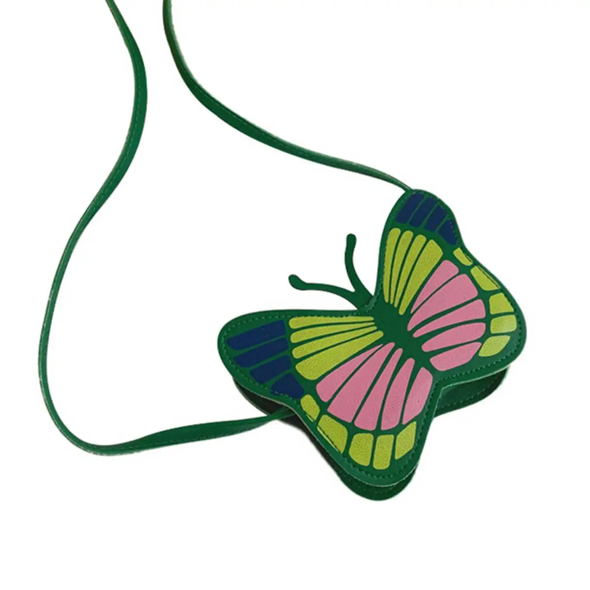 

Cute Girls PU Leather Messenger Bag 3D Butterfly Small Potable Crossbody Purse Fashion Kids Light Weighted Handbags