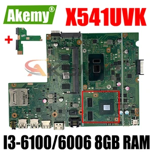 akemy new for asus x541uvk x541uj x541uv x541u f541u r541u motherboard laptop motherboard w 8gb rami3 6100u6006u gt920m940m free global shipping