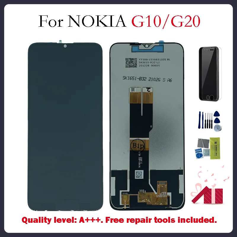 

100% original LCD Display For Nokia G10 6.52" LCD Display Touch Screen Digitizer Assembly For TA-1334, TA-1351, TA-1346, TA-1338