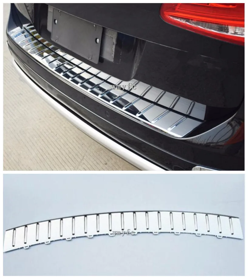 

2011-2018 For Volkswagen Touareg REAR BUMPER PROTECTOR STEP PANEL BOOT COVER SILL PLATE TRUNK TRIM ACCESSORIES
