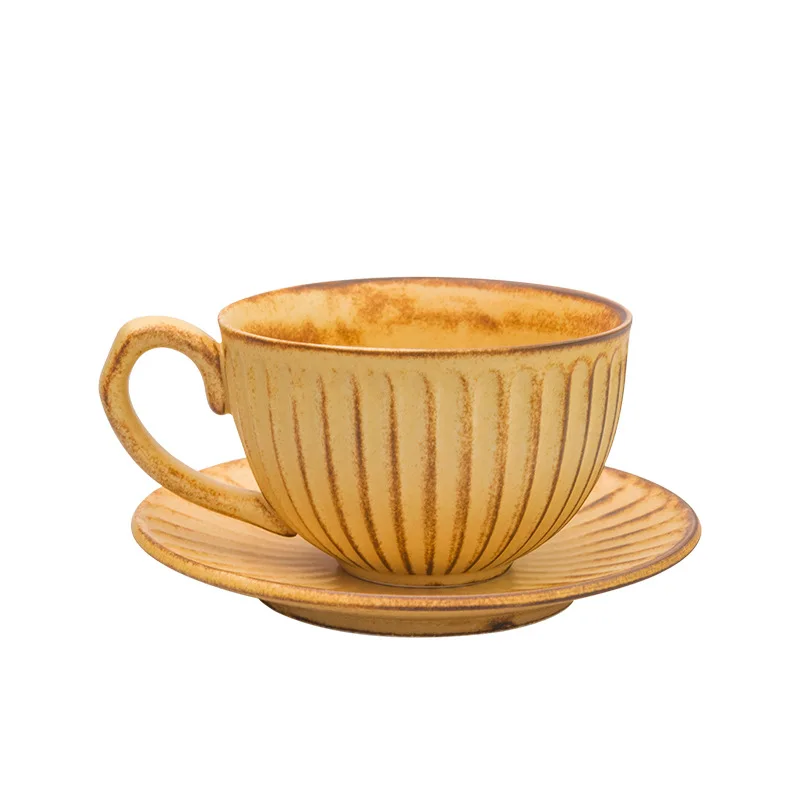 

Retro Cup Japanese Coarse Ceramic Coffee Cup Set Small Exquisite European Luxury Ceramic Coffee Cup