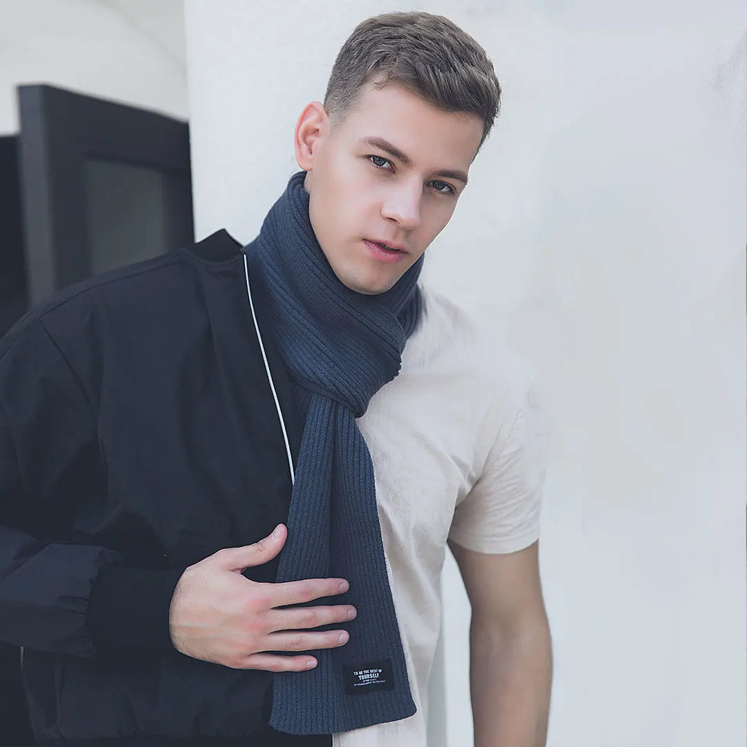 Xiaomi Fashion Warm Cashmere Knitting Scarf Stylish Warm Comfortable Anti Pilling Core Yarn Material Elastic Crisp Xiomi Scarf