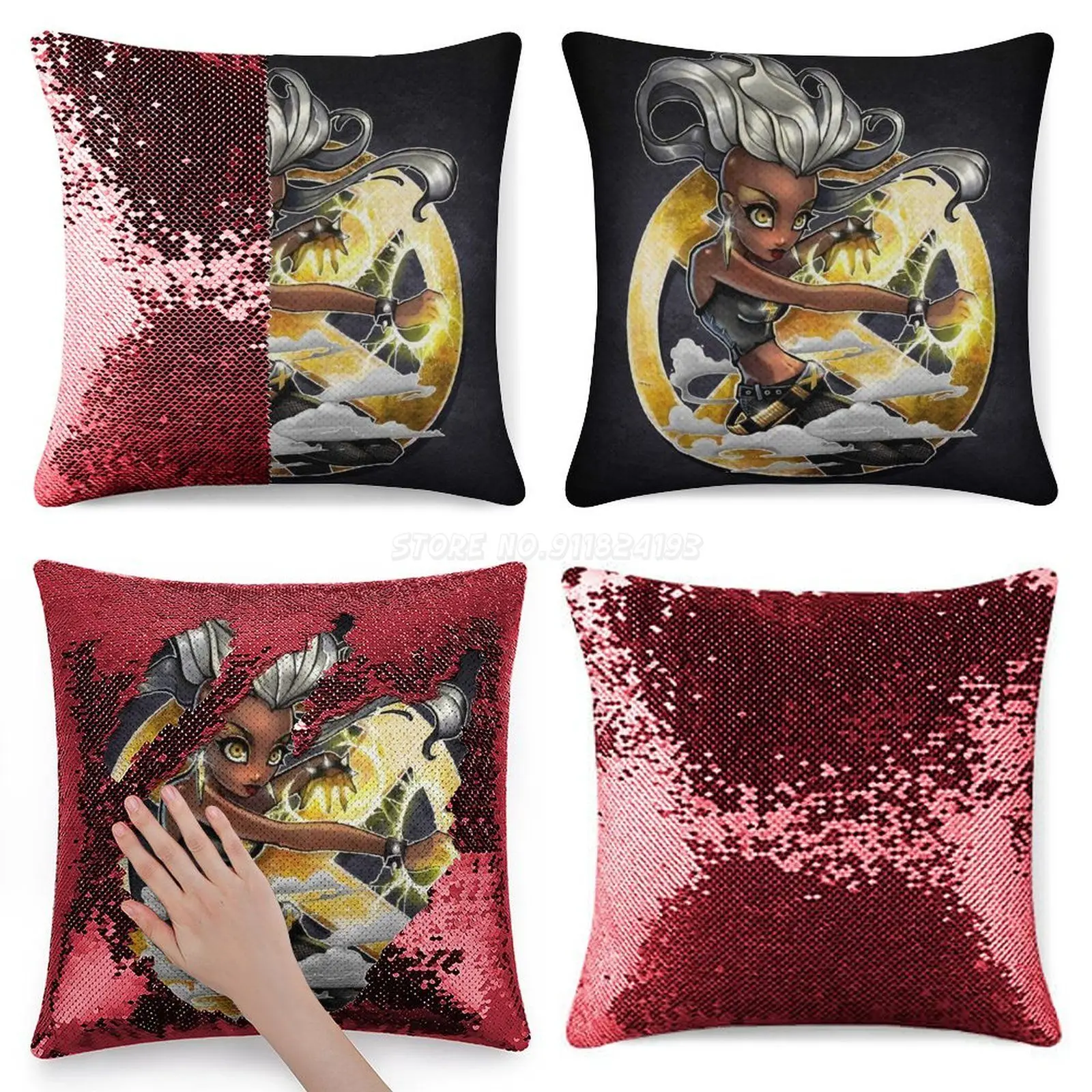 * Наволочка с трещинами поп блестками волшебный чехол для подушек 40 х40 см Русалка