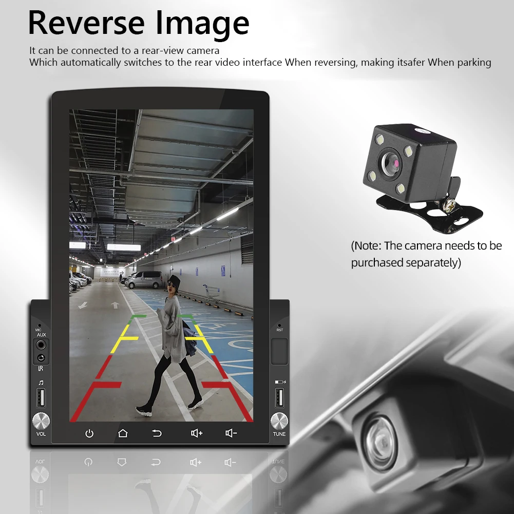 

D110 Android 10.0 Car Radio 10.1 inch Vertical Display GPS WiFi AUX Auto Stereo Touch Screen HD Multimedia Players