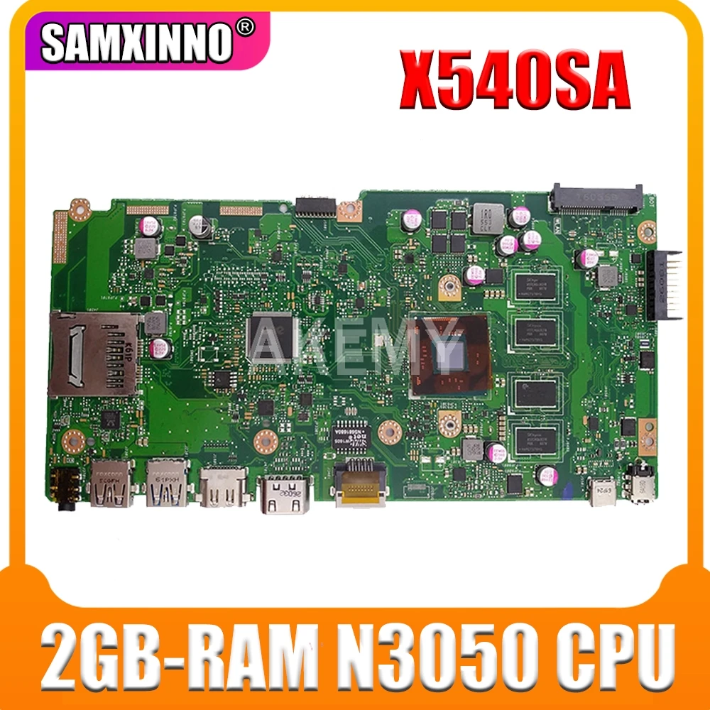 X540SA материнская плата для ноутбука ASUS VivoBook X540SAA оригинальная 2GB RAM N3050 CPU|laptop