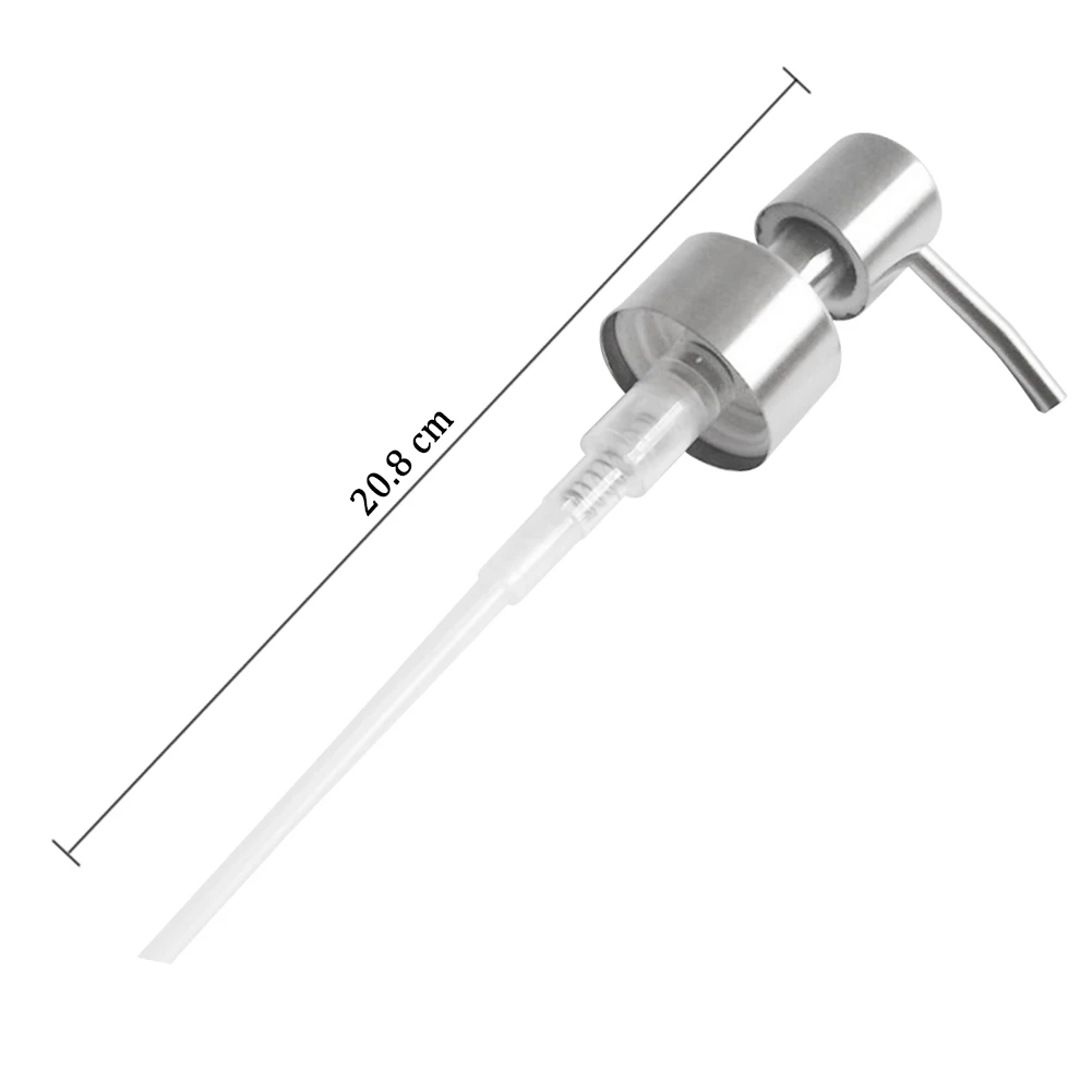

2pcs Pump Universal Replacement Home Office Modern Liquid Soap Dispenser Tools 304 Stainless Steel Press