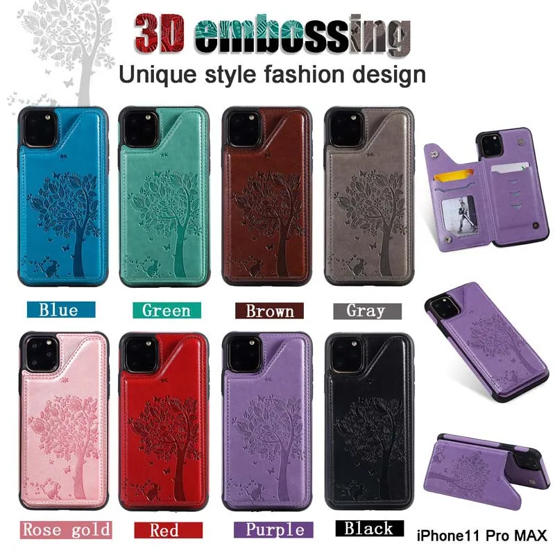 TPU Wallet Case For iPhone 11 Pro X XS XR Max 6 6s 7 8 Plus SE 2020 SE2 Luxury Designer Phone Cover With Card Pocket | Мобильные