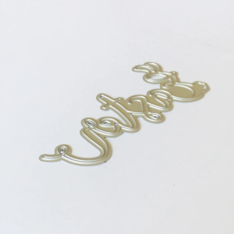 Металлические штампы для вырезания форма Новые Пасхальные Творческие буквы