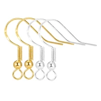 100pcslot ear hook diy earring findings earrings clasps hooks fittings diy jewelry making accessories iron hook earwire jewelry