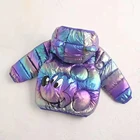 Теплая зимняя куртка для мальчиков и девочек с изображением Микки Мауса и Минни Диснея, От 1 до 6 лет