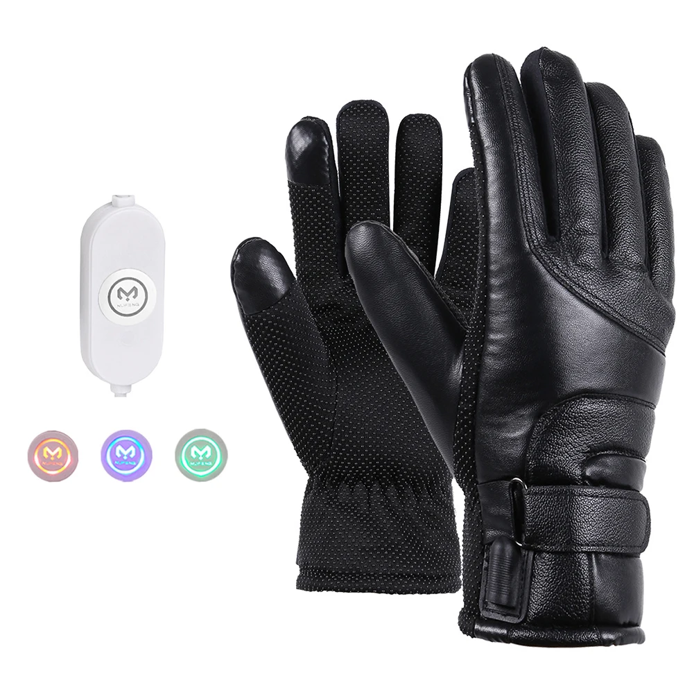 

1 Pair USB Motorcycle Electric Heated Gloves Power Bank Heating Gloves USB Heating Three-Speed Temperature Adjustment