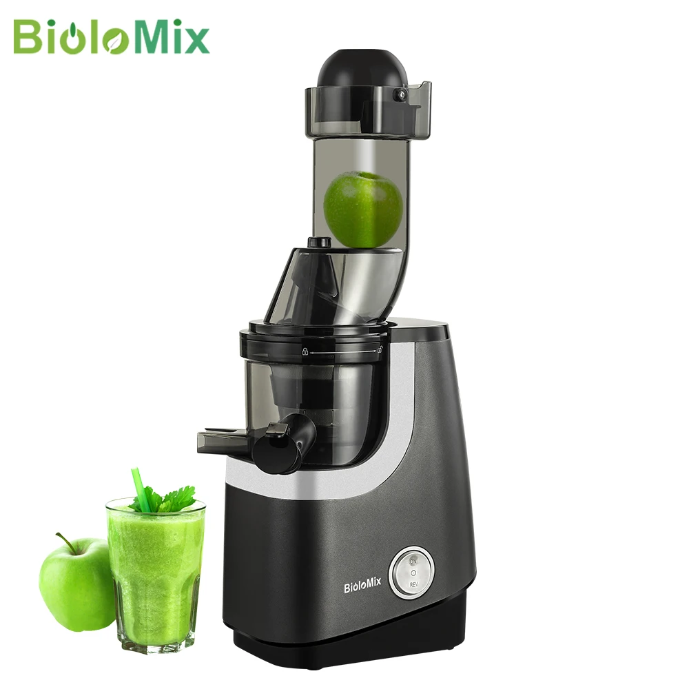

BioloMix Juicer Machines Slow Masticating Juicer Extractor Wide Chute for High Nutrient Fruit and Vegetable Juice