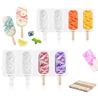 popsicle molds cake pop mold popsicle mold silicone ice pop molds for diy ice cream with 100 wooden sticks