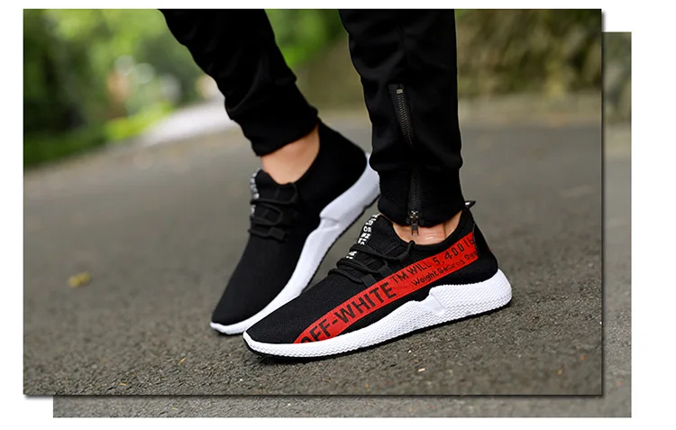 Autumn New Style Men Shoes Fashion Casual Mesh Shoes Stylish Rubber Shoes Sneakers Low Top Breathable Korean-style Running