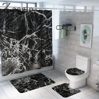 modern style bath mat and shower curtain set memory foam toilet bath rug absorbent foot mat anti slip bathroom carpet