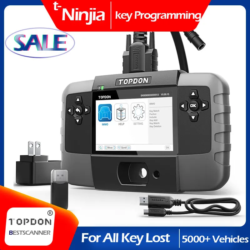 TOPDON T Ninja1000 Key программатор иммобилайзер все ключи потерянные для слесарей