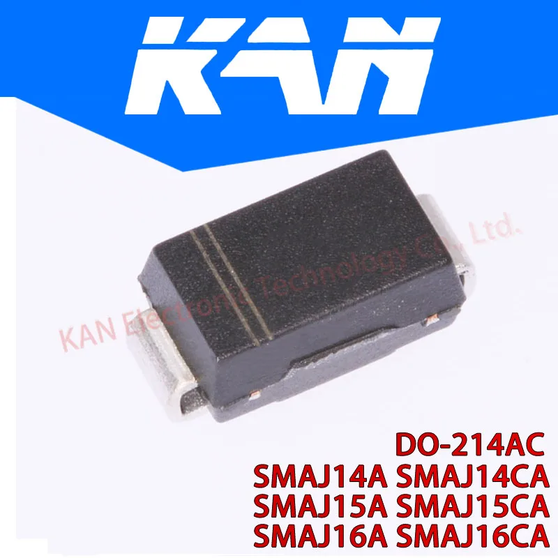 50 шт. адаптер напряжения SMAJ14A SMAJ14CA SMAJ15A SMAJ15CA SMAJ16A SMAJ16CA SMA