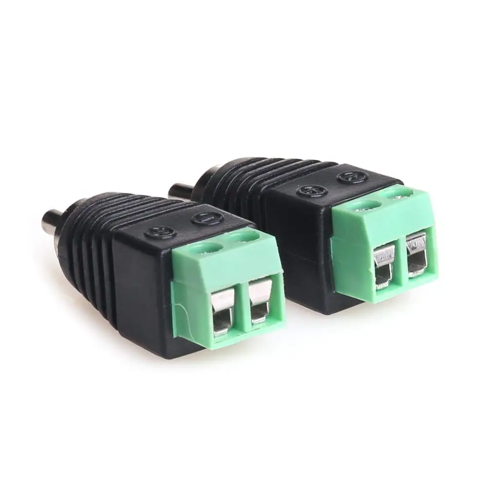 10 шт. 2шт BNC коннекторы штекер RCA JR R55 с аудио клеммным блоком для камеры